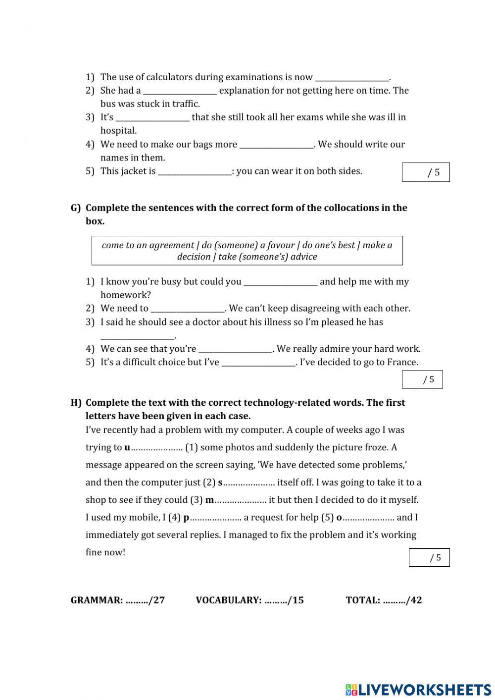OPT 1T 1st tst GR+VOC