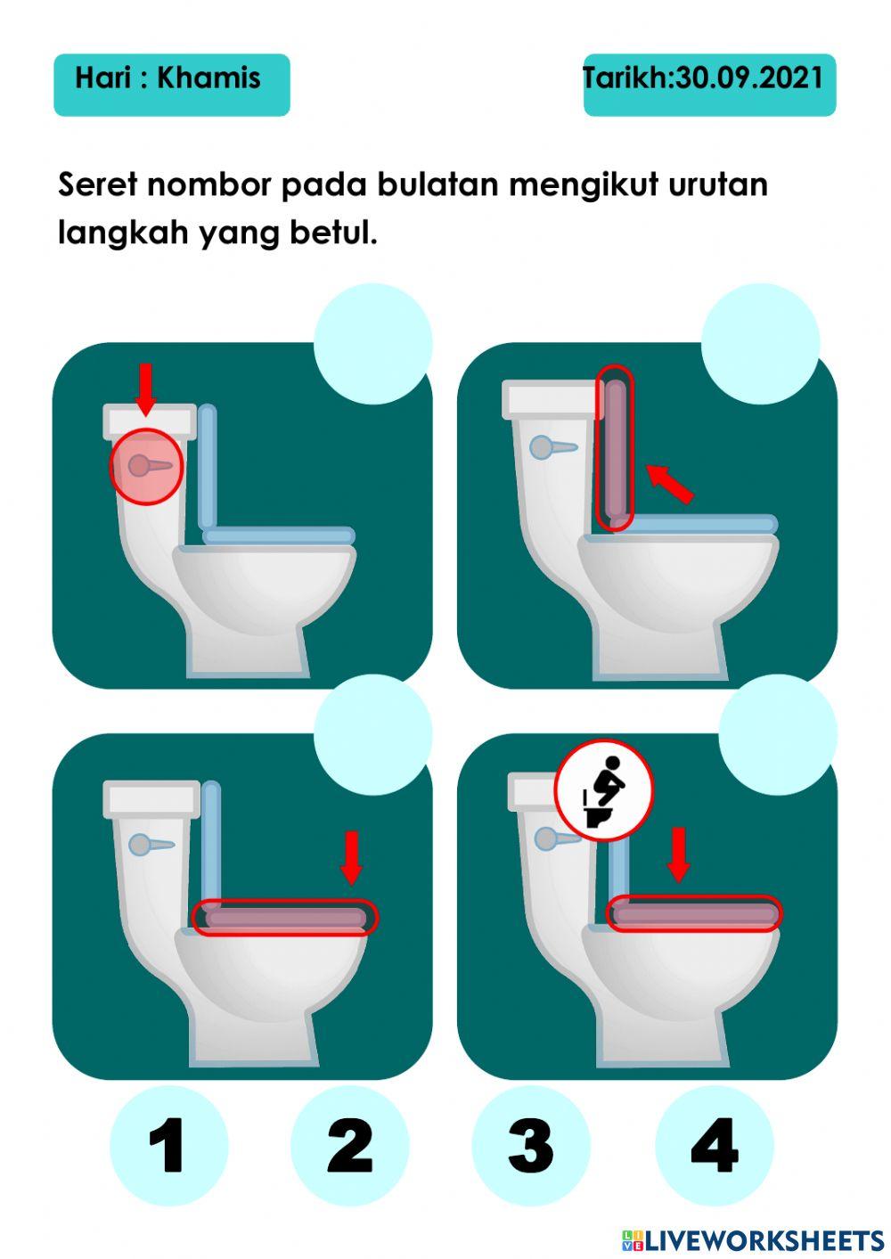 Penggunaan tandas duduk dengan cara yang betul dan selamat