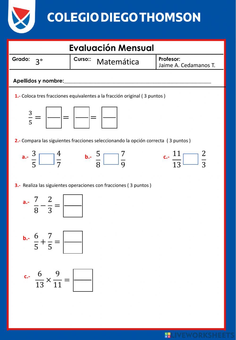 Examen 3ero Mate Sept