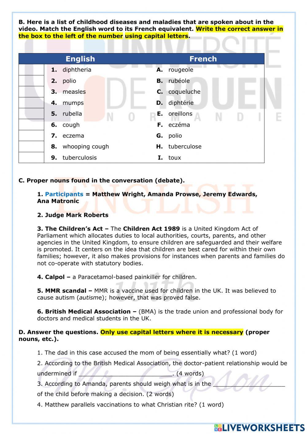 Compulsory Vaccinations