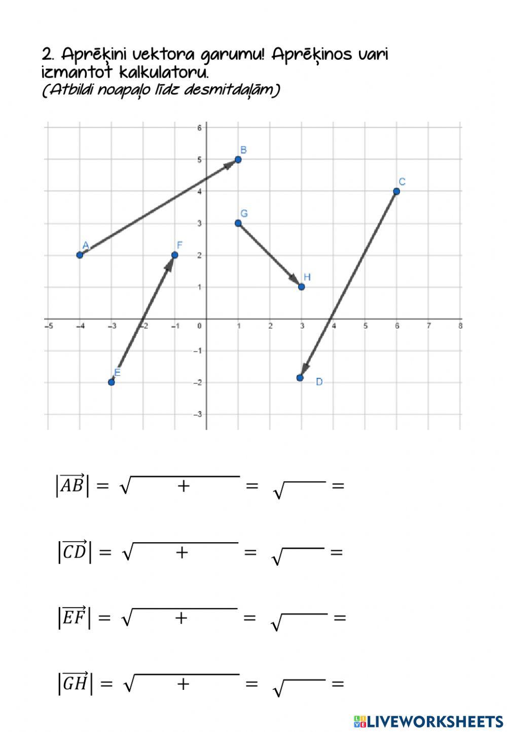 Vektoru koordinātes