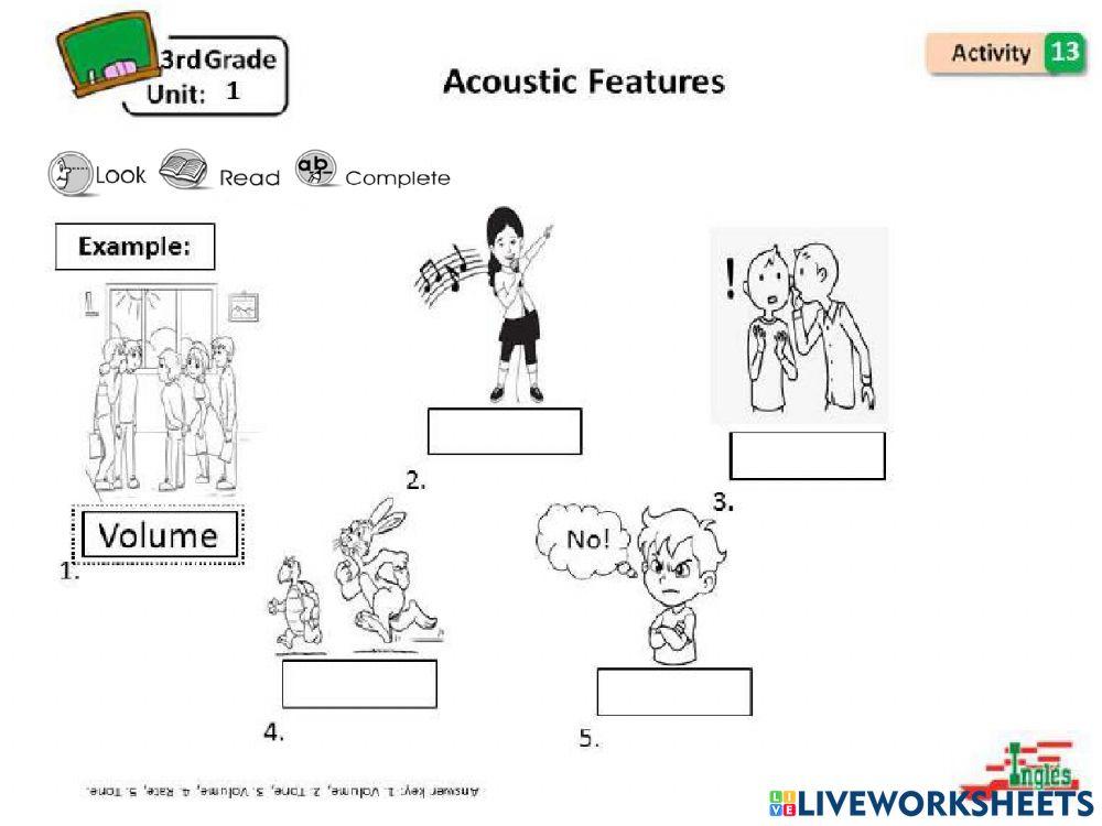 Acoustic Features