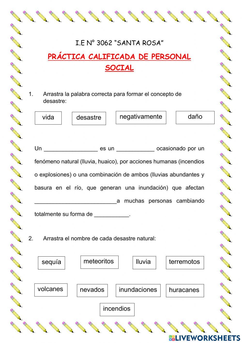 Practicamos de Personal Social