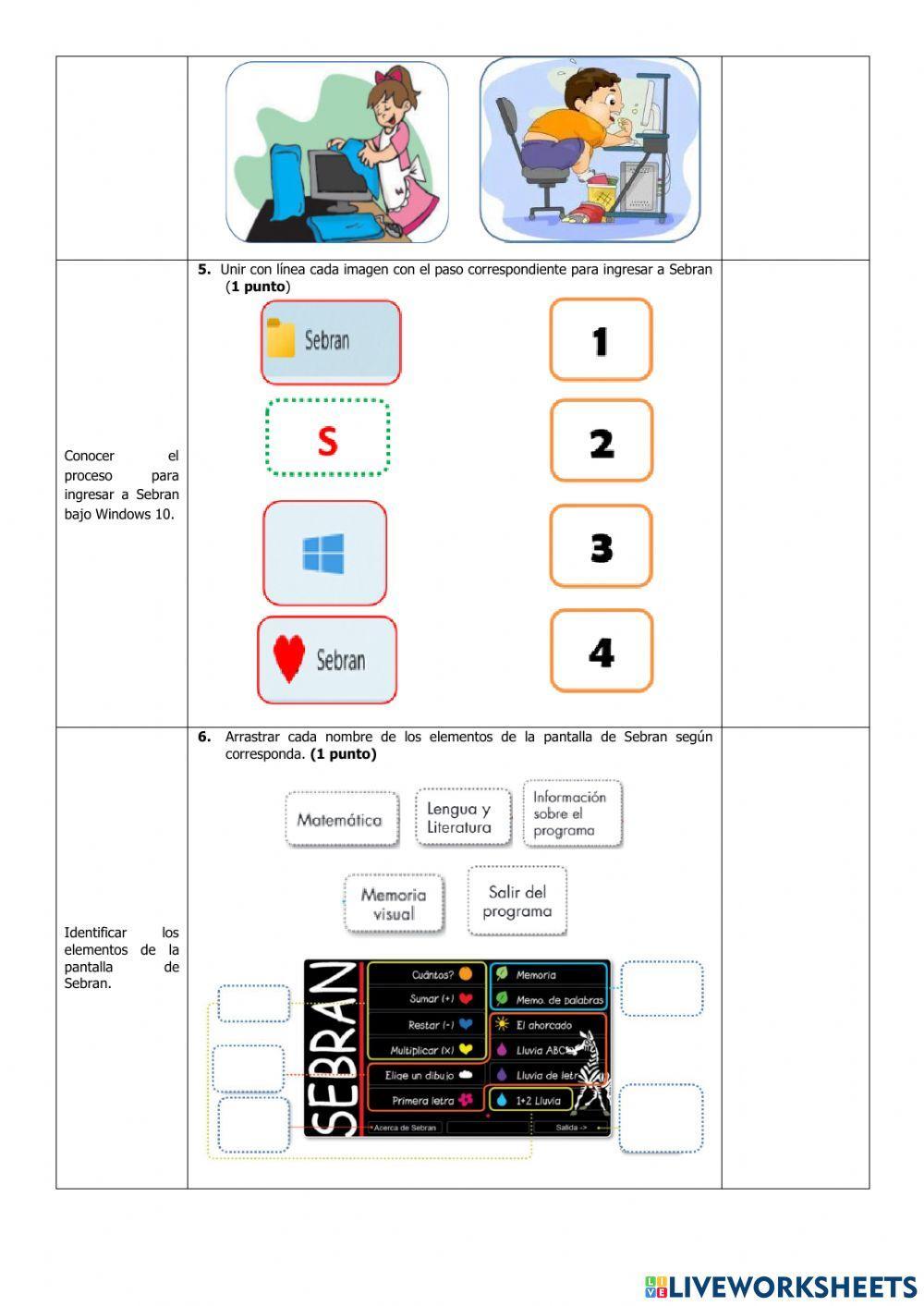 Examen del Primer Quimestre de Computación de Tercer Grado
