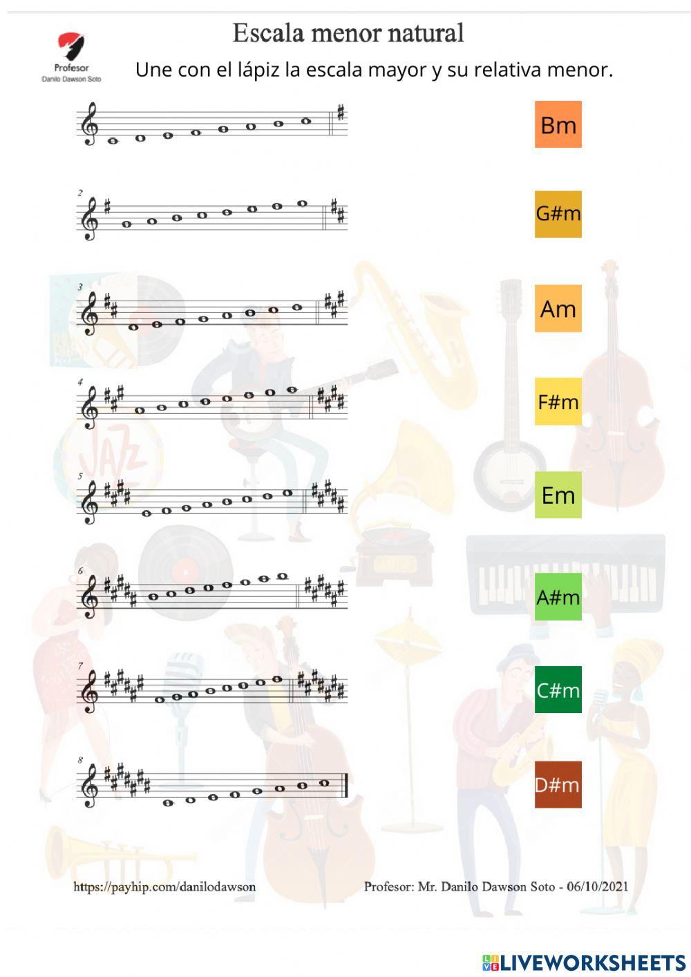 Escala menor natural