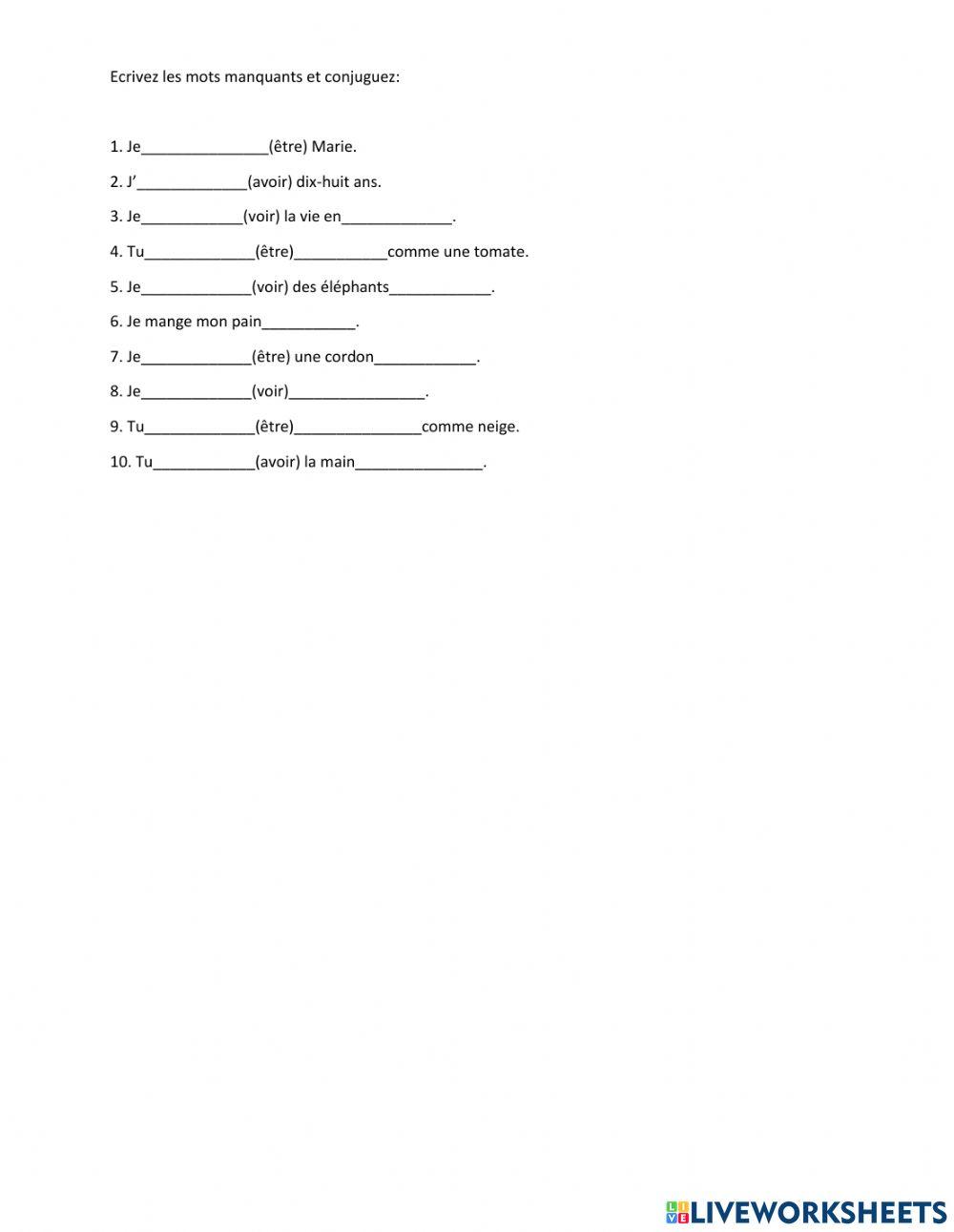 Expressions couleurs