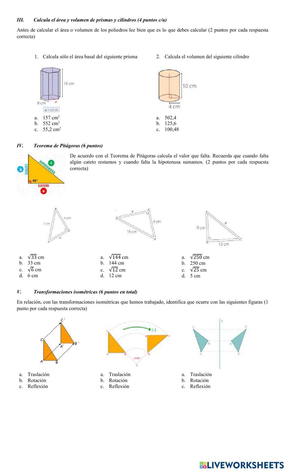 UNIDAD 3: Geometría del artes