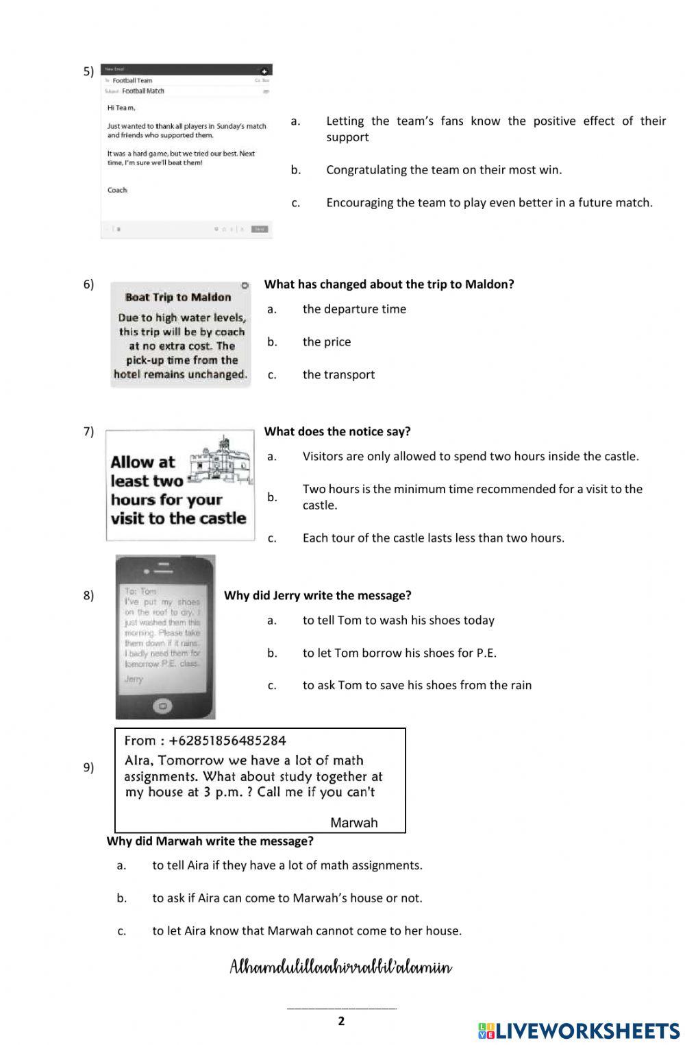 Notices and Messages