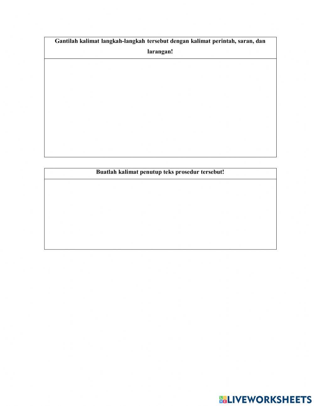 Latihan Keterampilan T. Prosedur