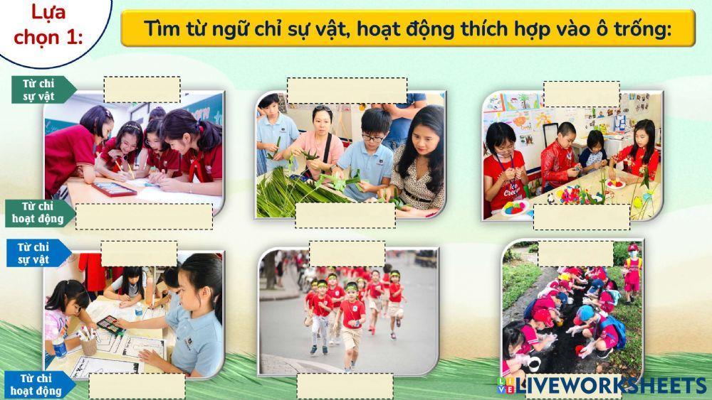 LTVC - Tuần 5 - Từ chỉ sự vật, hoạt động - NV1