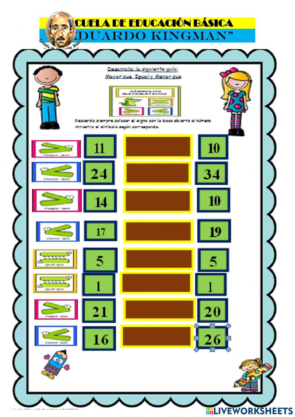 Comparación de números
