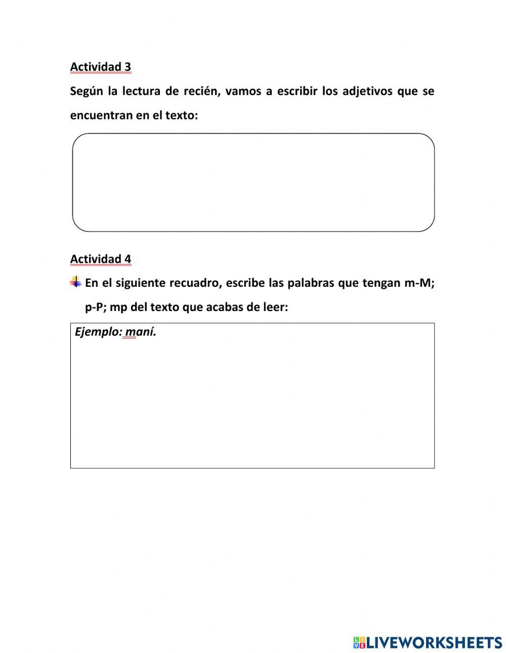 Actividad 16 lenguaje reforzamiento lector