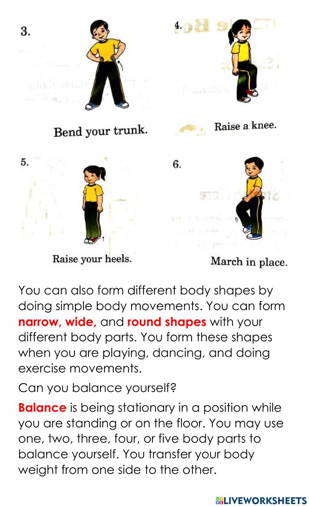 Simple body movement