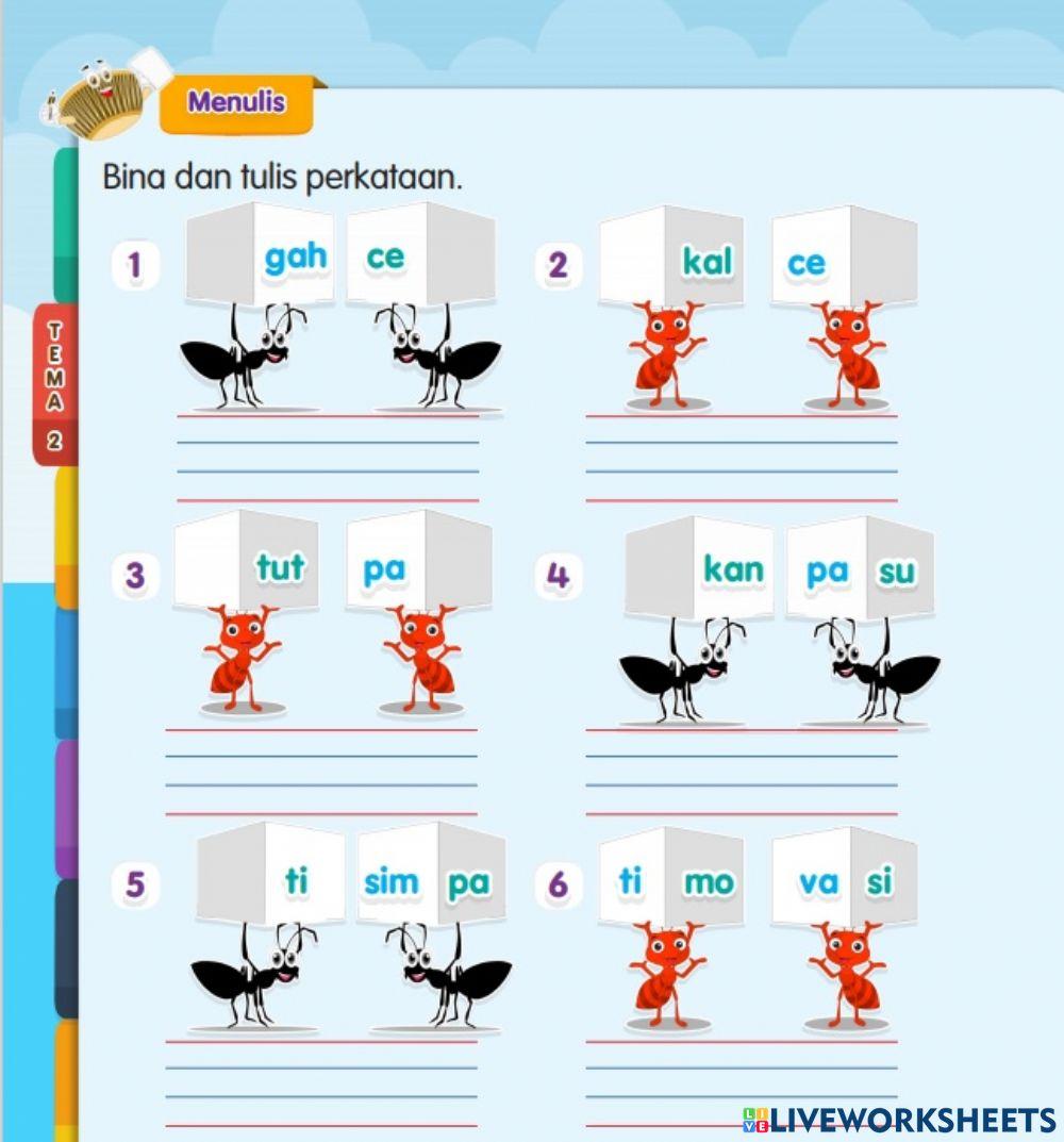 Latihan Kemahiran Membaca dan Menulis Tahun 4 ppki