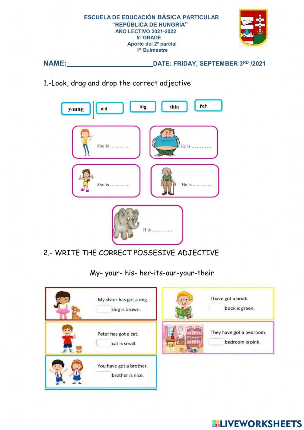 Aporte del 2do parcial del 1º quimestre