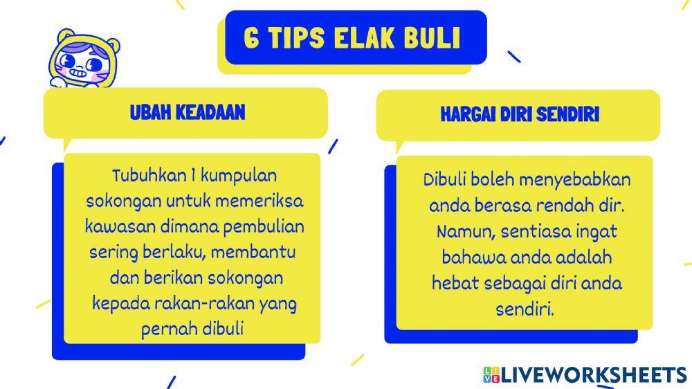 Jangan Buli! Elak Buli! - Cara Elak Buli