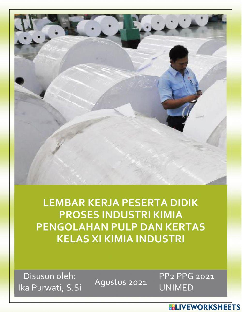 LKPD PEMBUATAN PULP DAN KERTAS