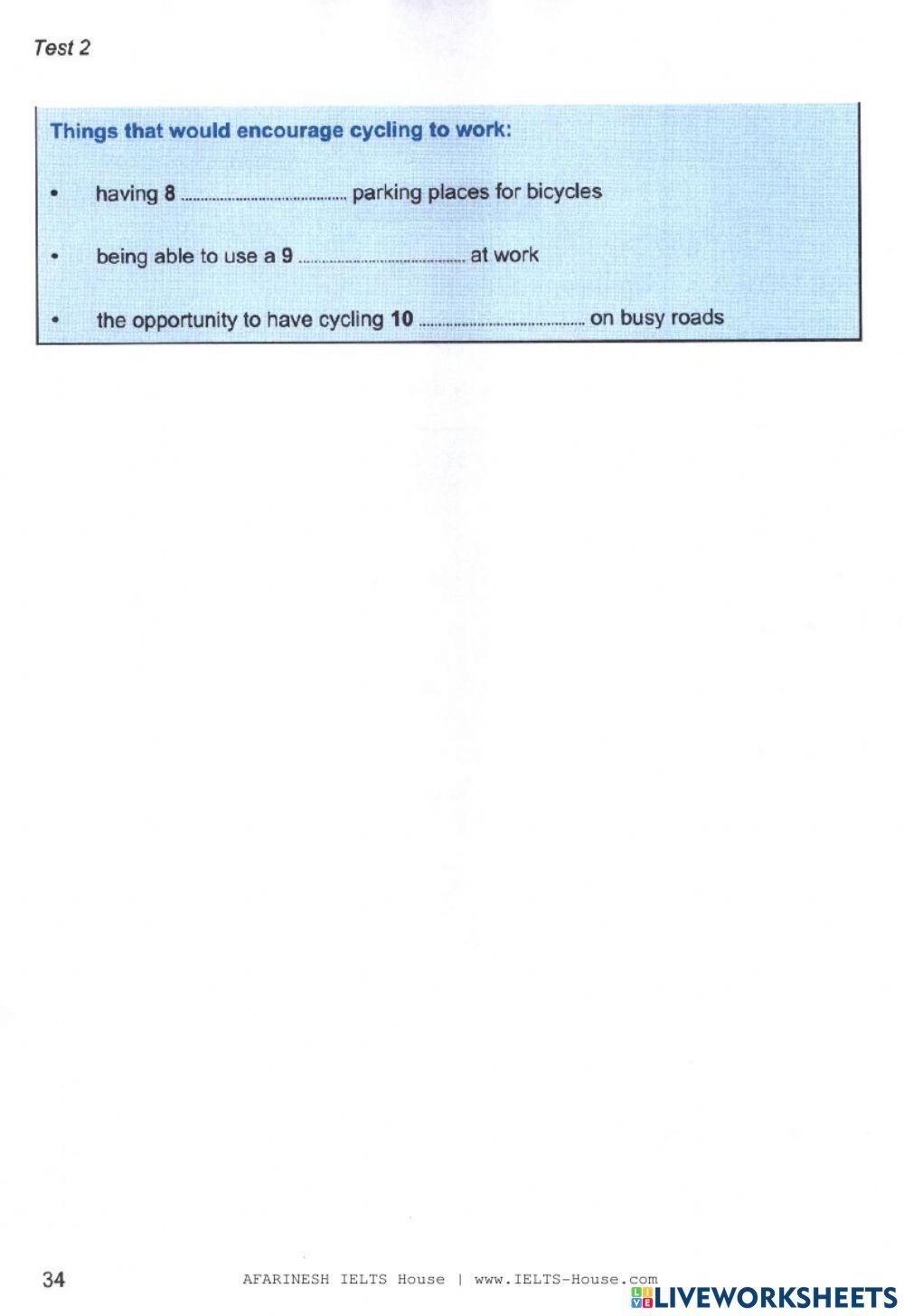 IELTS listening Section 10.1