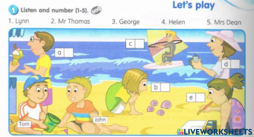 On holiday (Let's play - Worksbook)