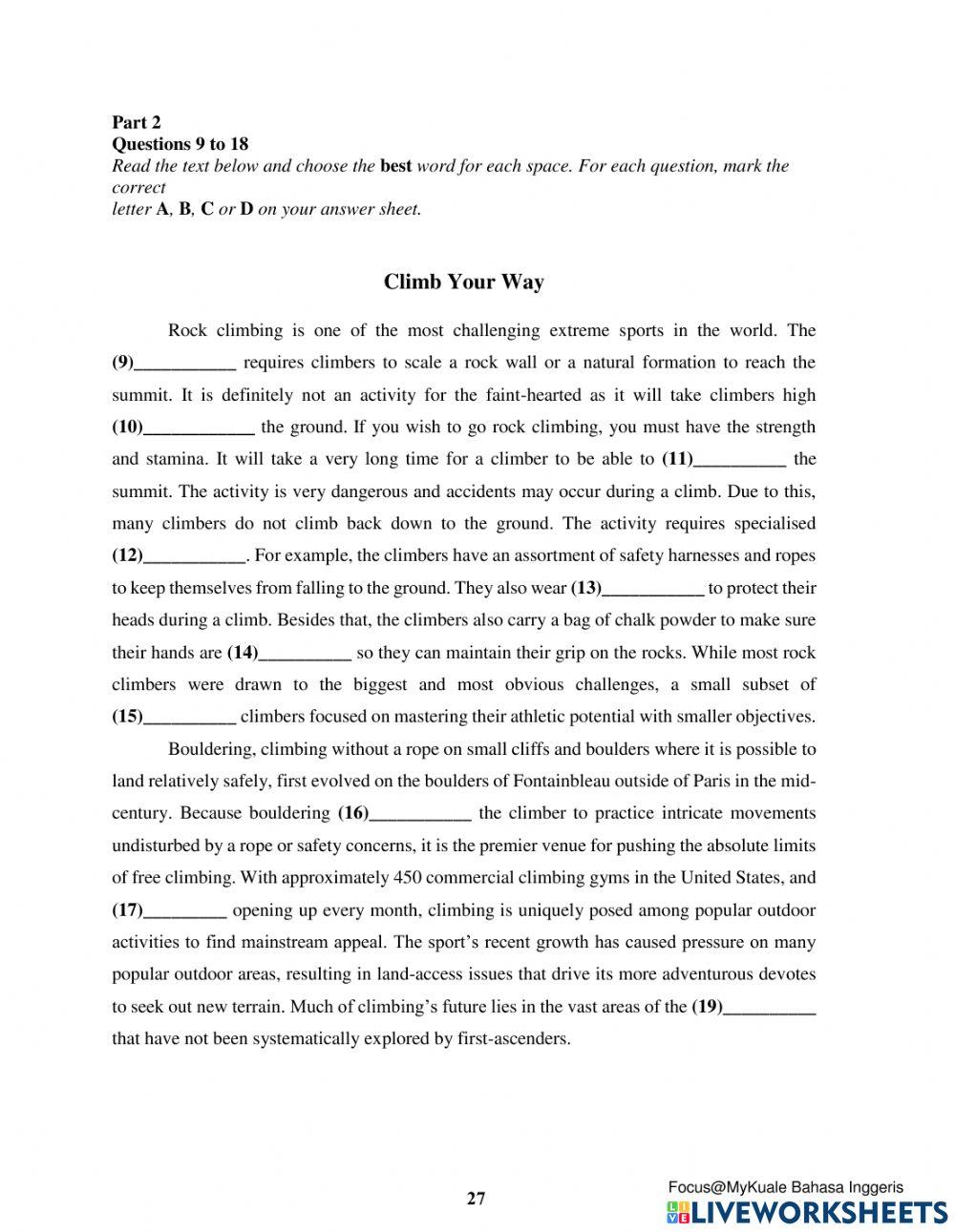 Ujian Pentaksiran 1: Set 2