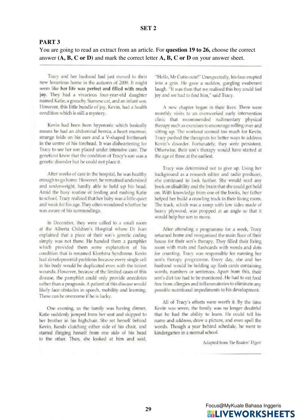 Ujian Pentaksiran 1: Set 2