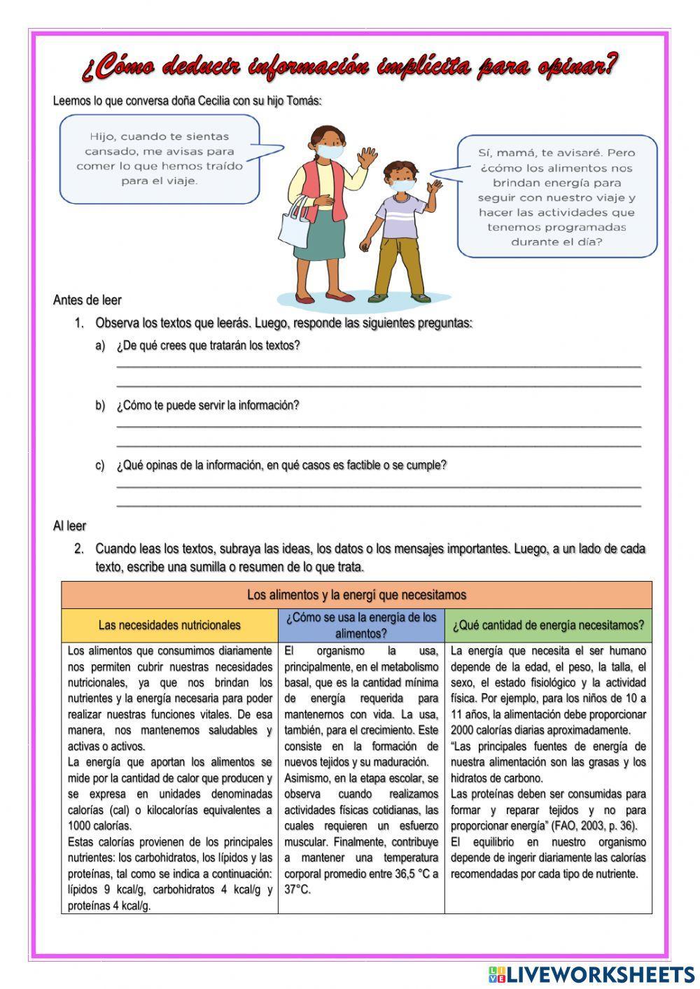 ¿Cómo deducir información implícita para opinar?
