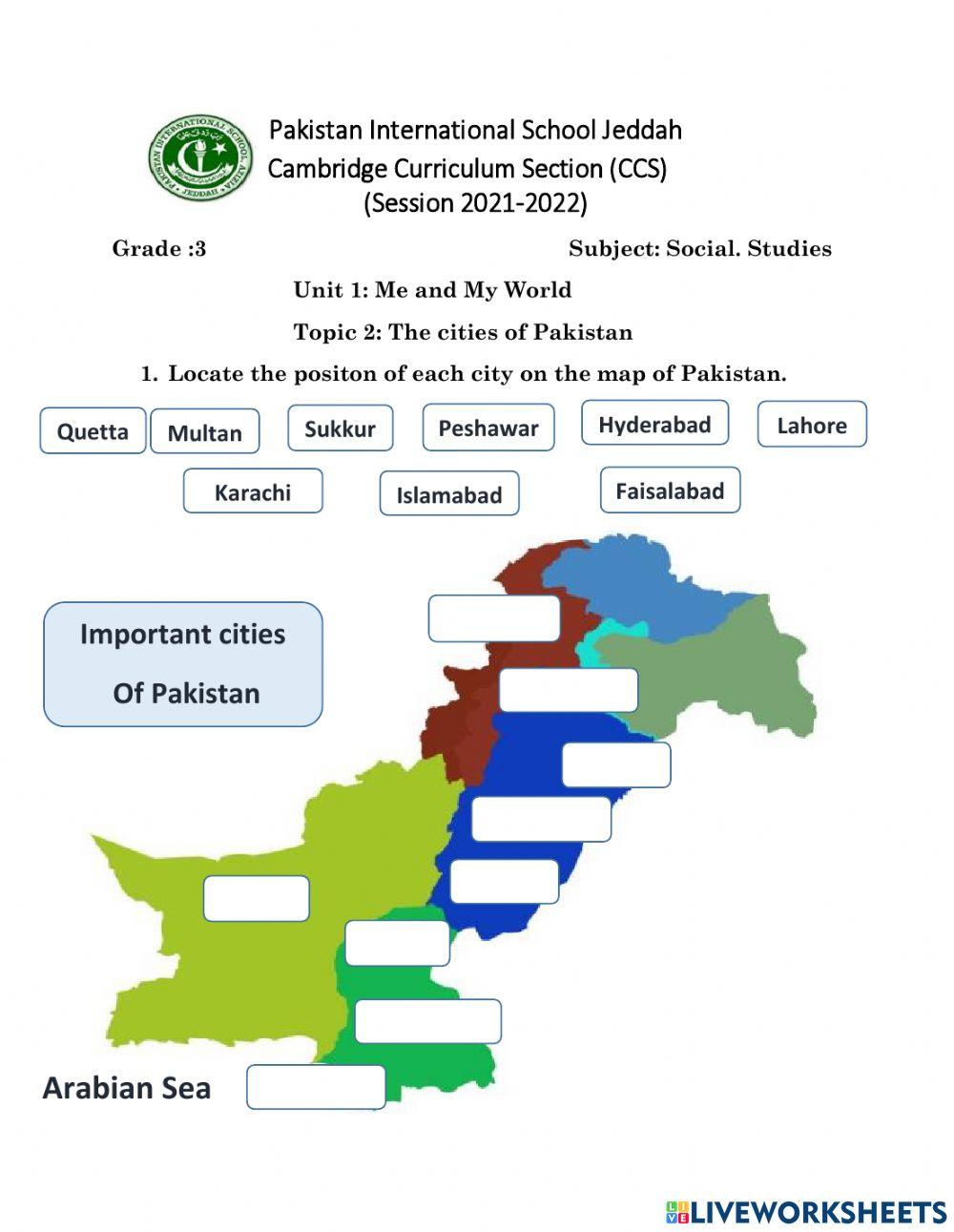 Cities of Pakistan