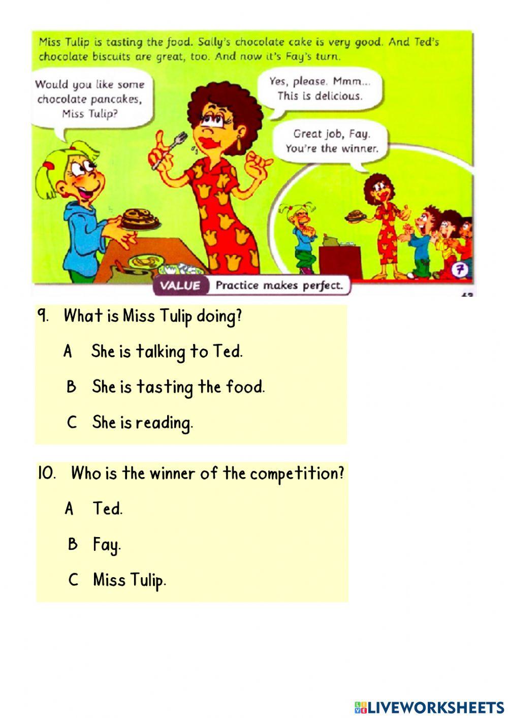 6: Story Time: The Cooking Competition