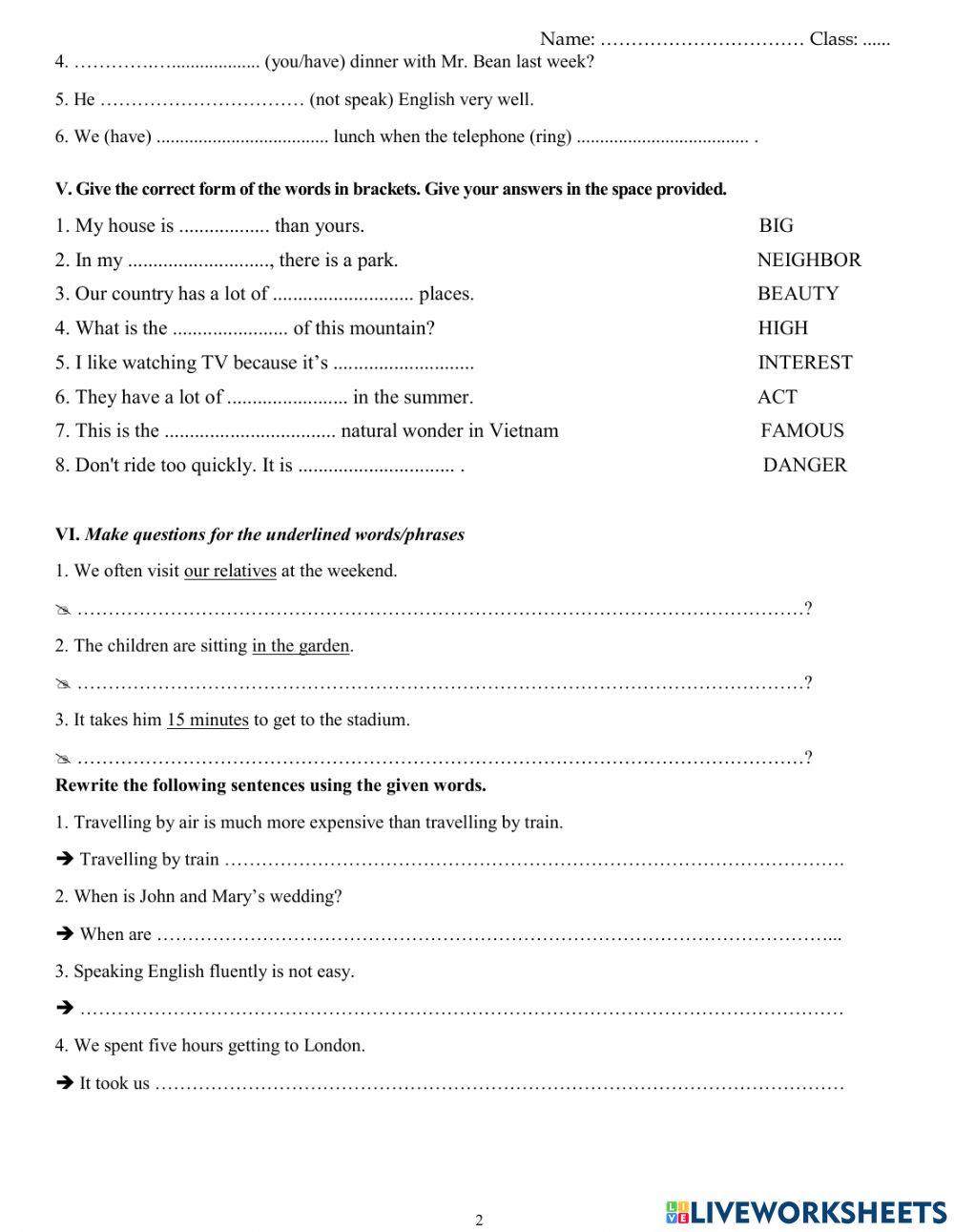GRADE 6 - EDULEAD practice test