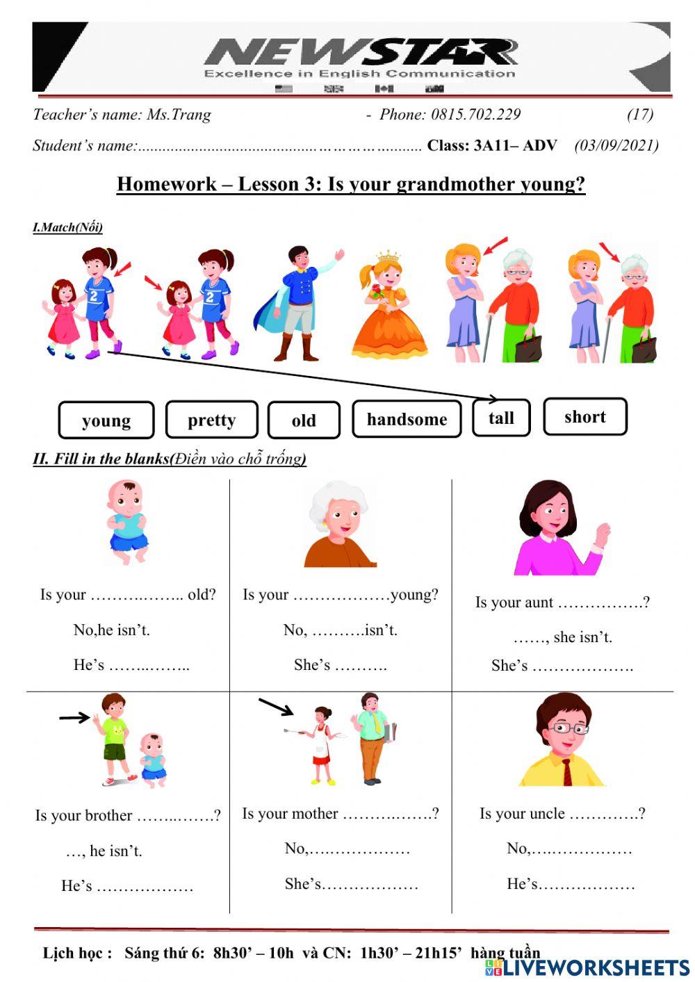 3A11-Lesson 3 - Is your grandmother young?-03-09-2021