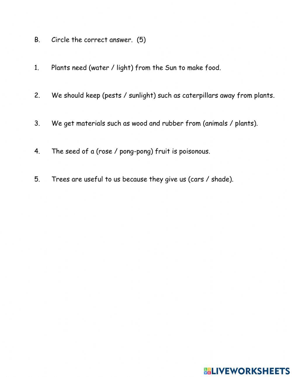 Useful and Harmful Plants