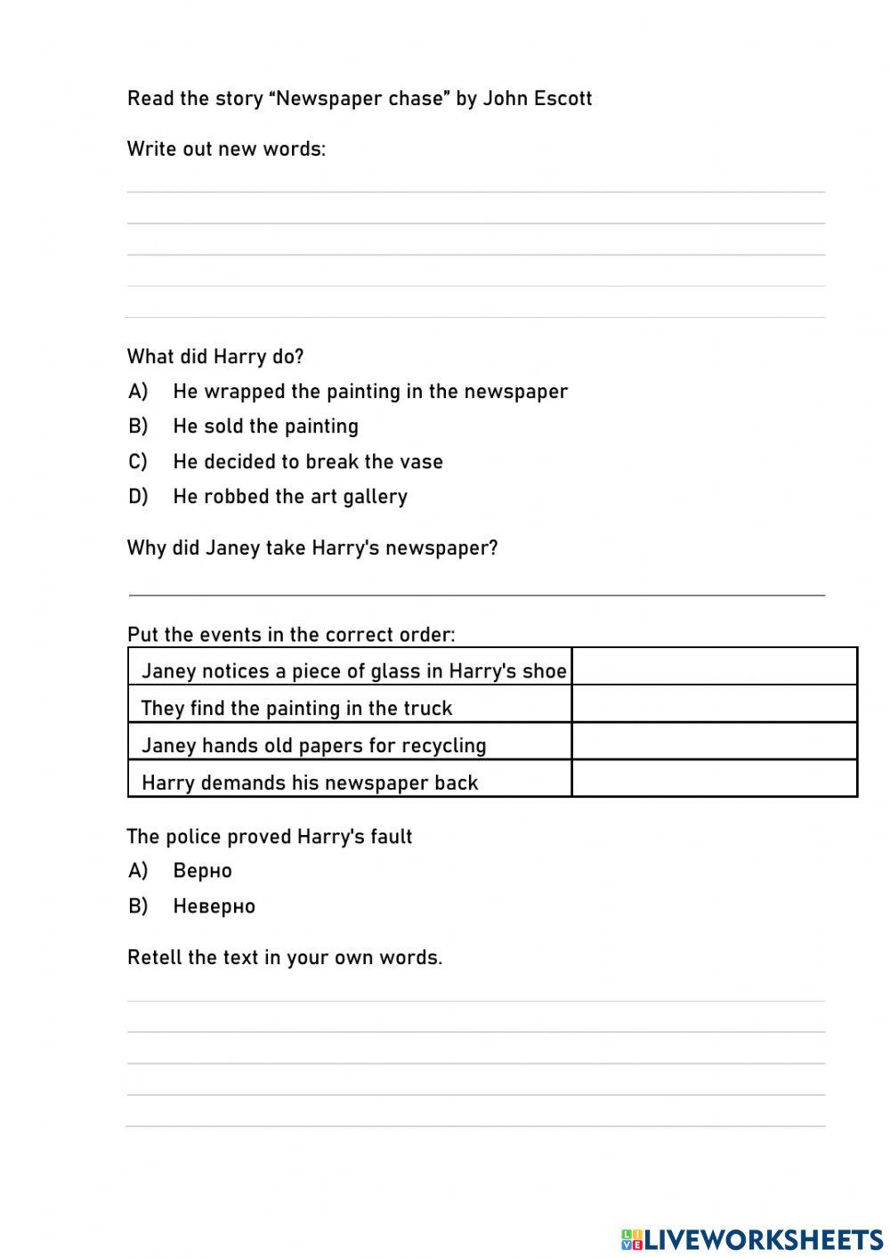 John Escott. Newspaper chase