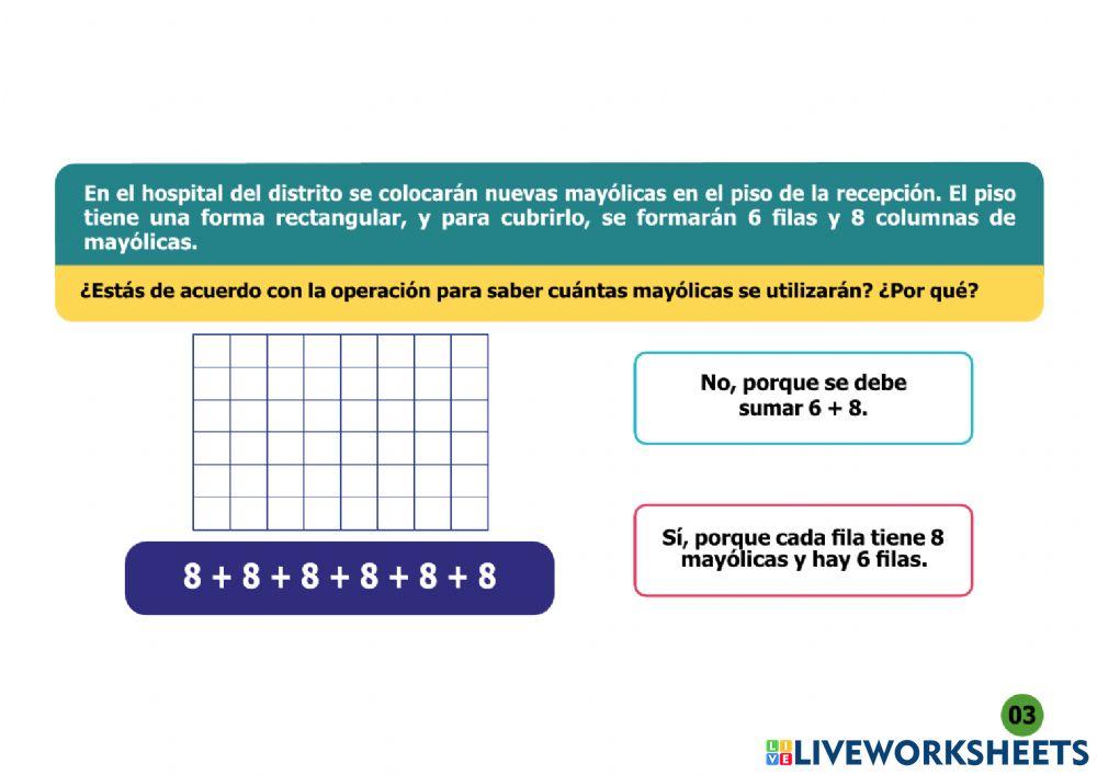 Multiplicaciones filas y columnas