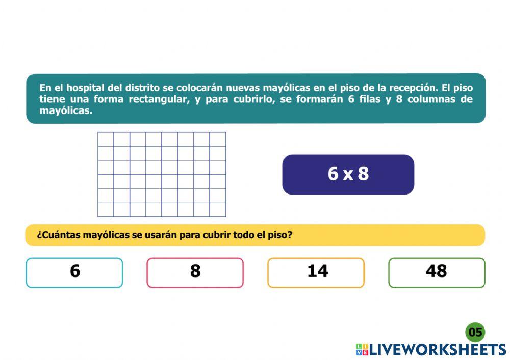 Multiplicaciones filas y columnas