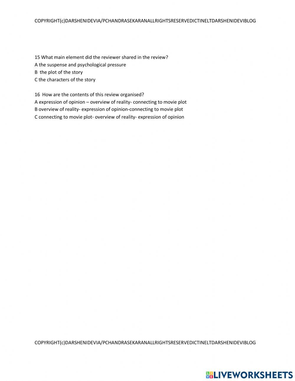 Muet cefr reading paper part 3,part 4 part 5