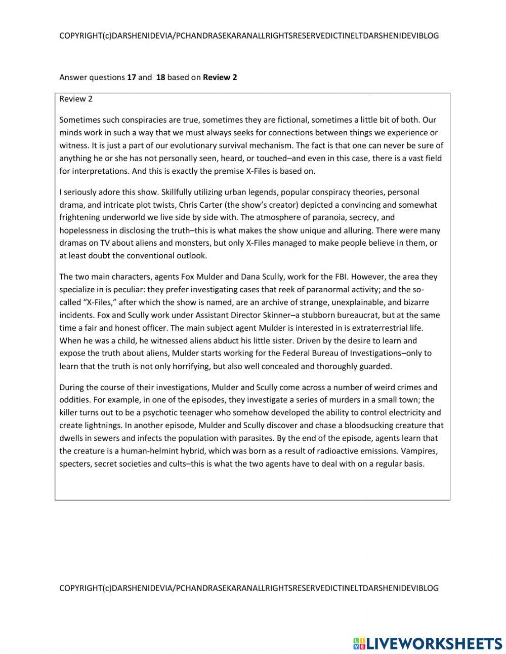 Muet cefr reading paper part 3,part 4 part 5