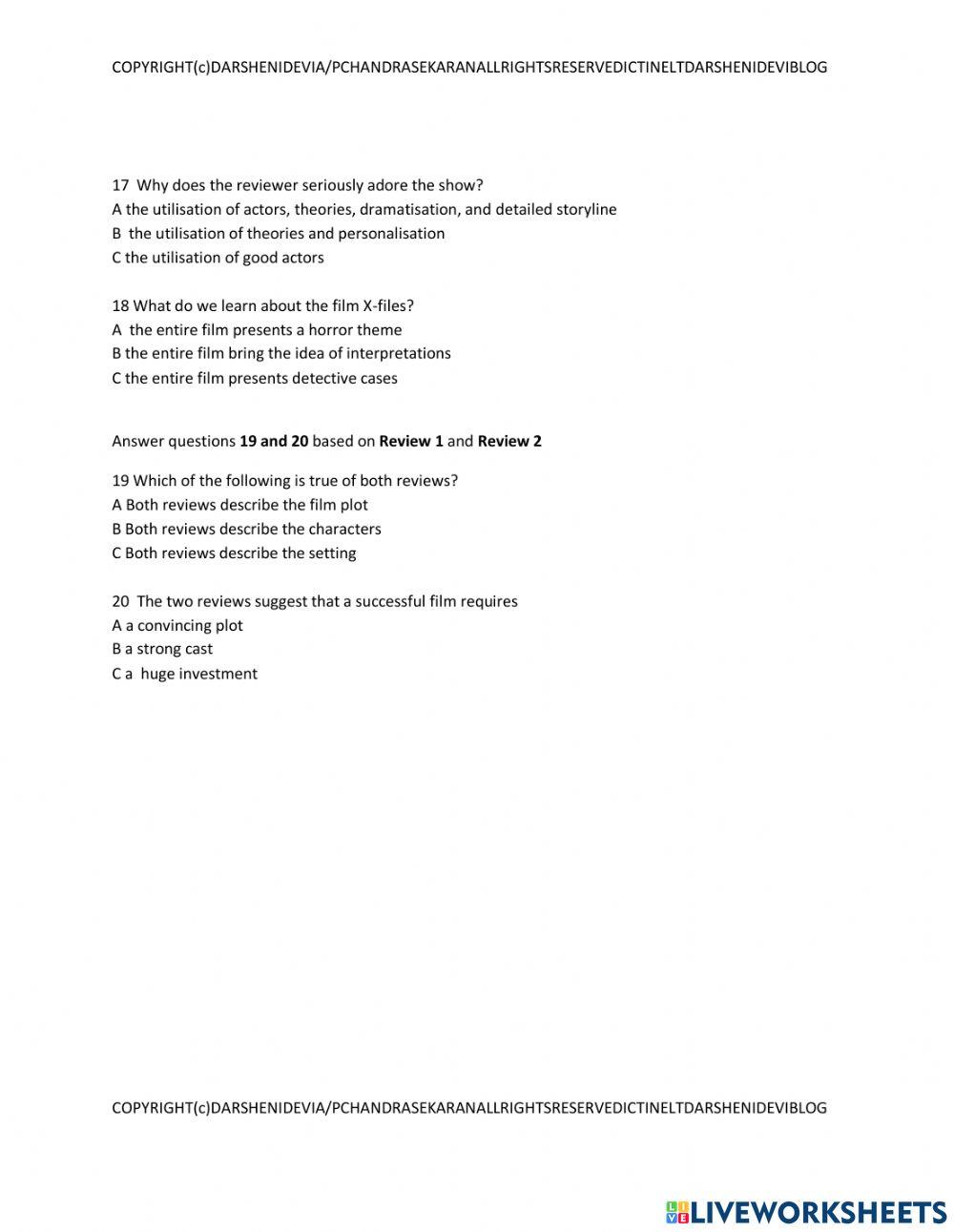 Muet cefr reading paper part 3,part 4 part 5