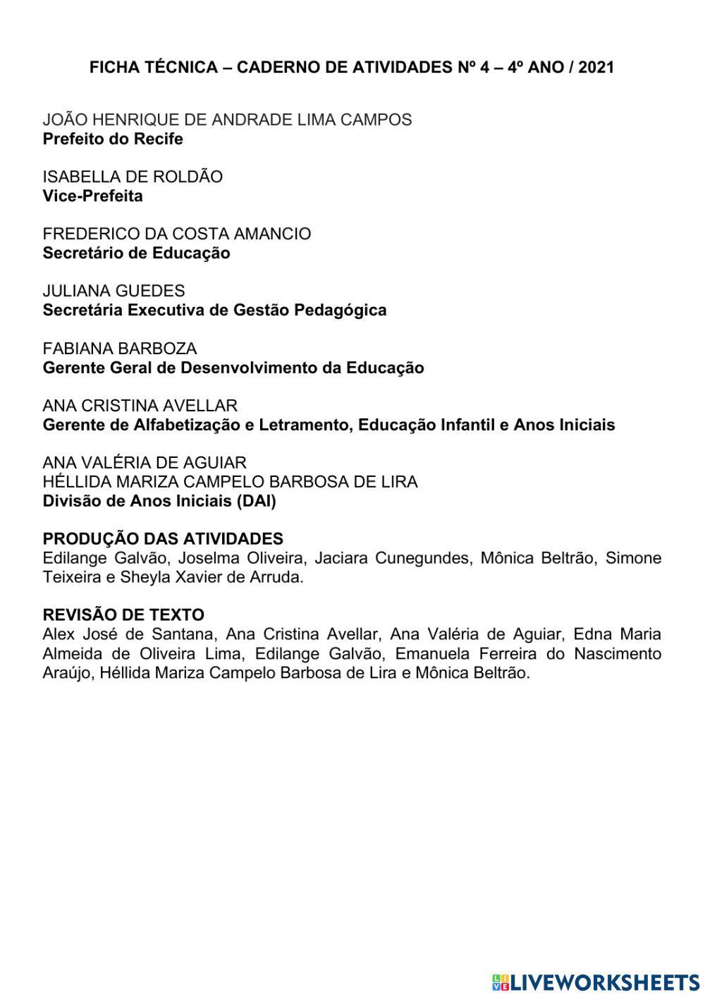 Exercicio Interdisciplinar