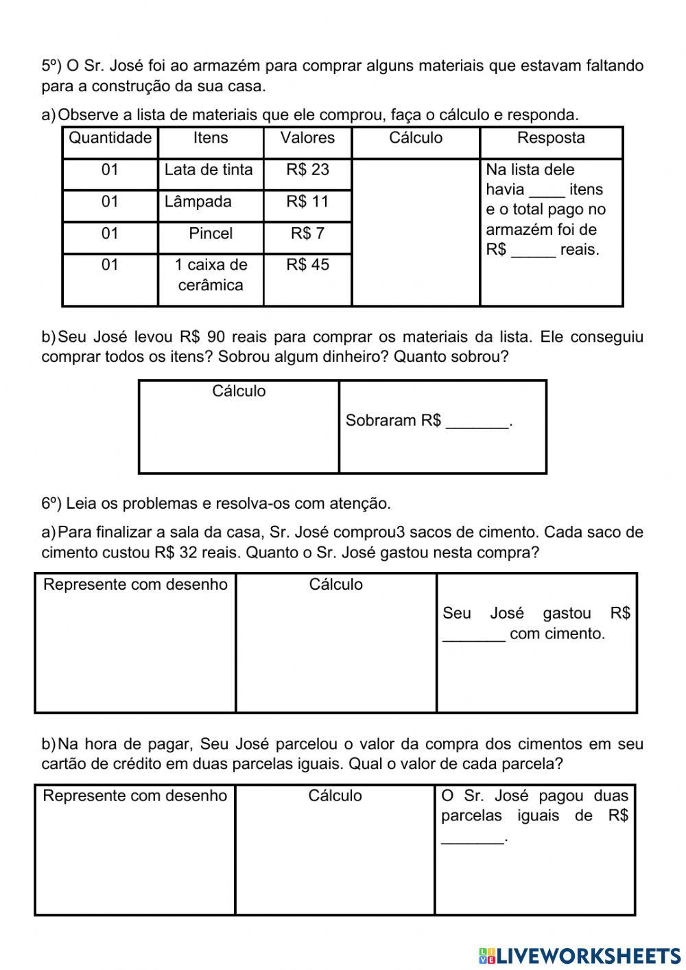Exercicio Interdisciplinar