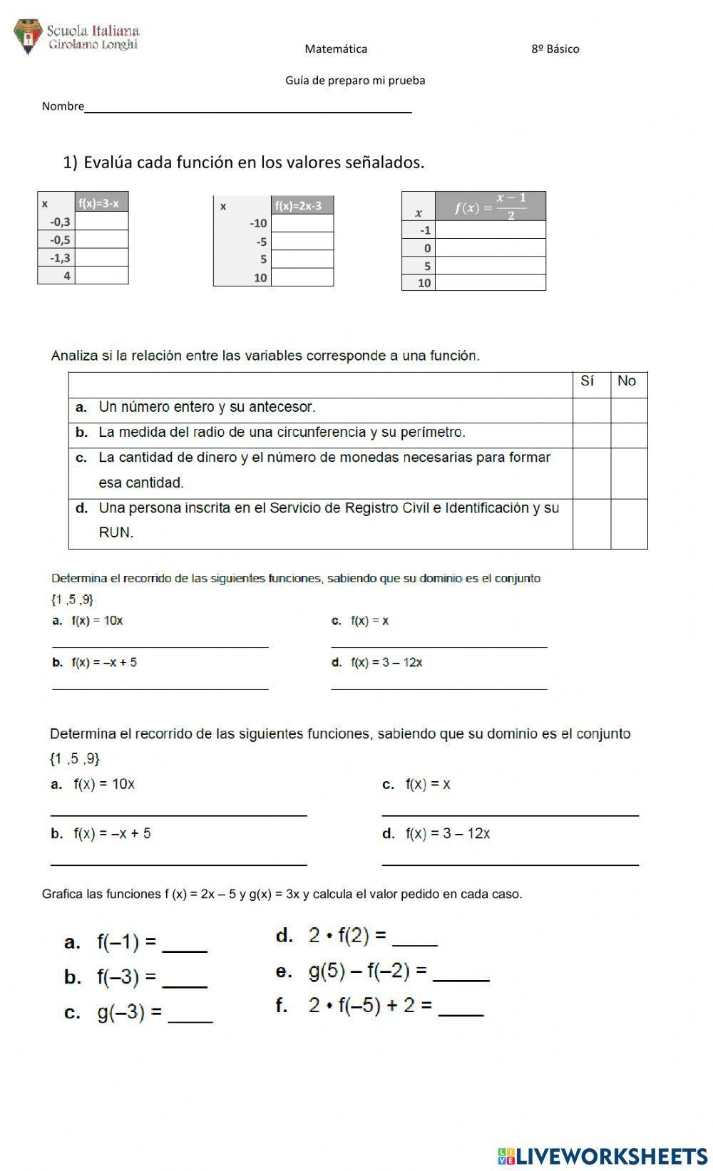 Guía básica de funciones