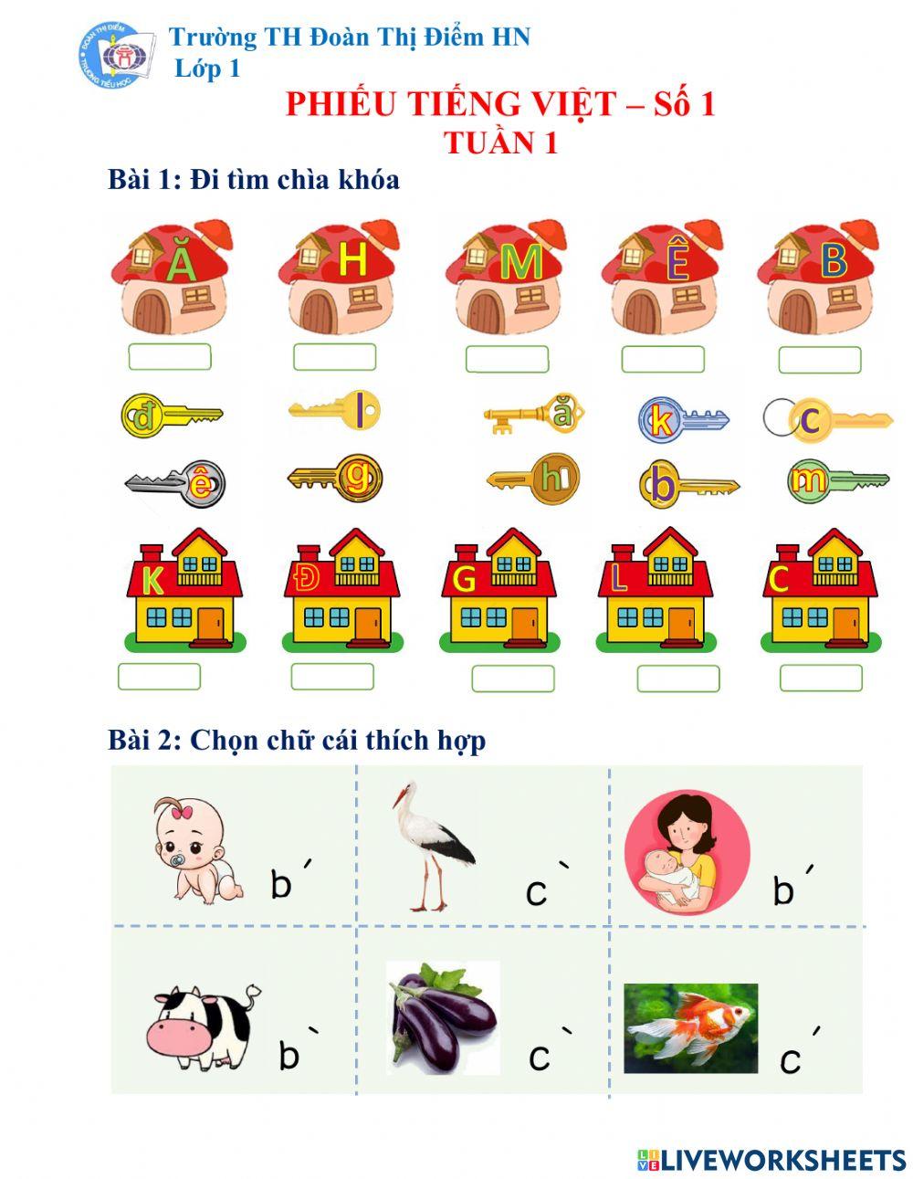 Tiếng Việt tuần 1