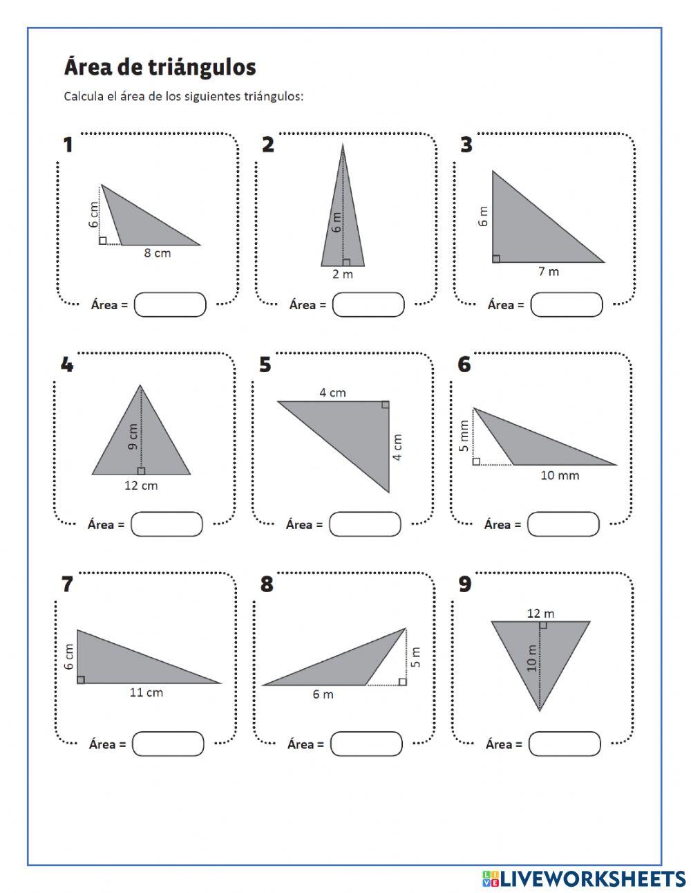 Área de Triángulos