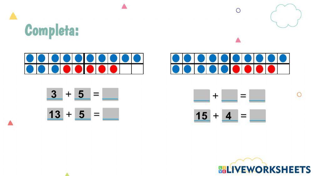 Sumas con analogías