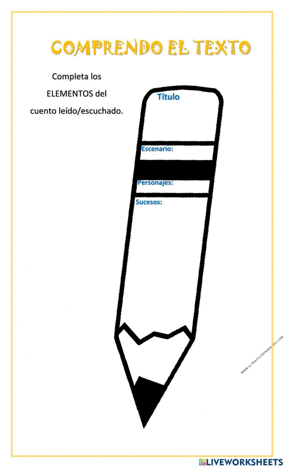 Comprendo el texto: el lápiz mágico