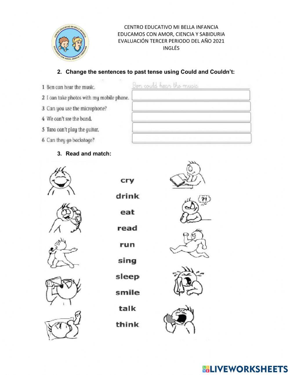 Evaluación de Inglés