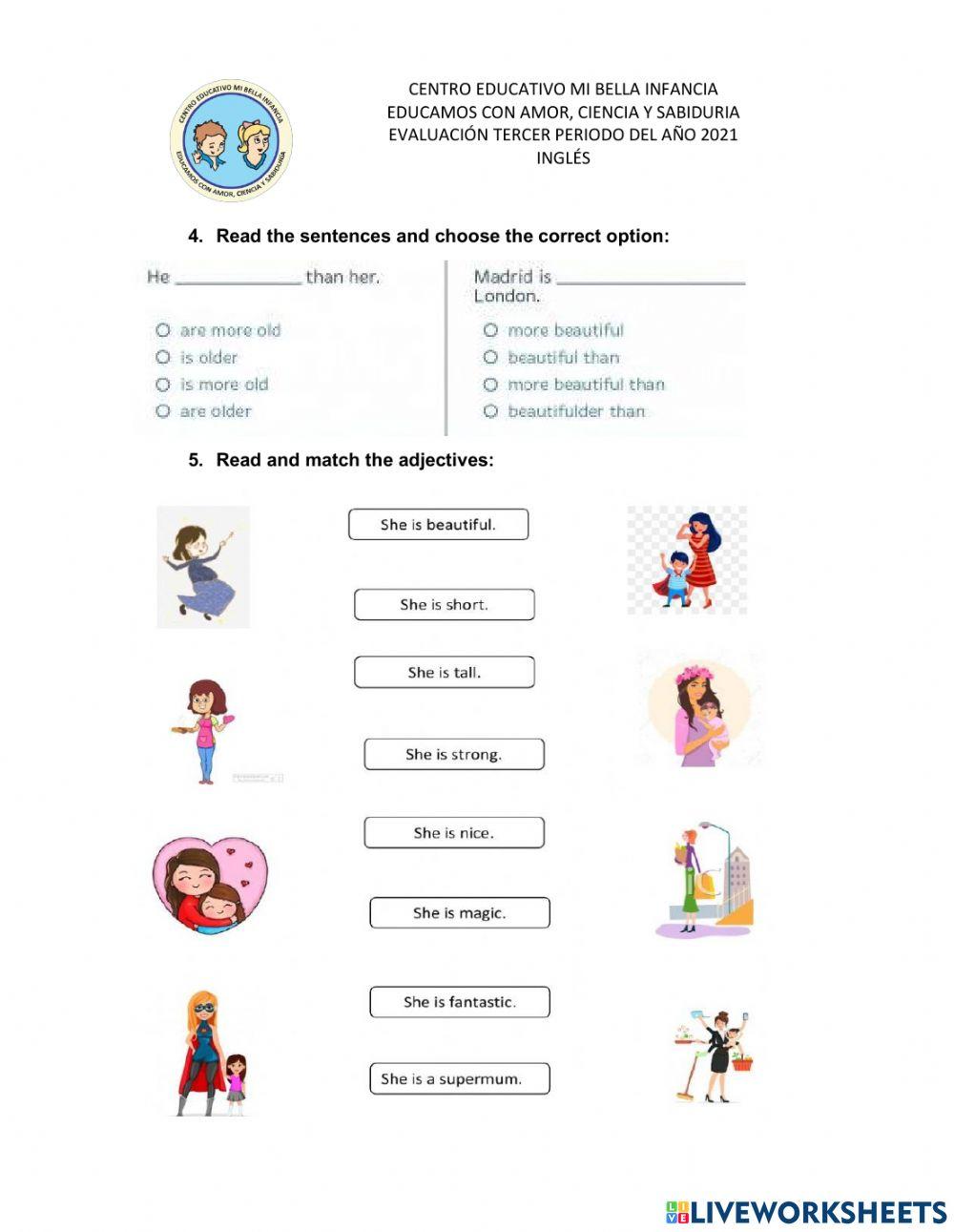 Evaluación de Inglés