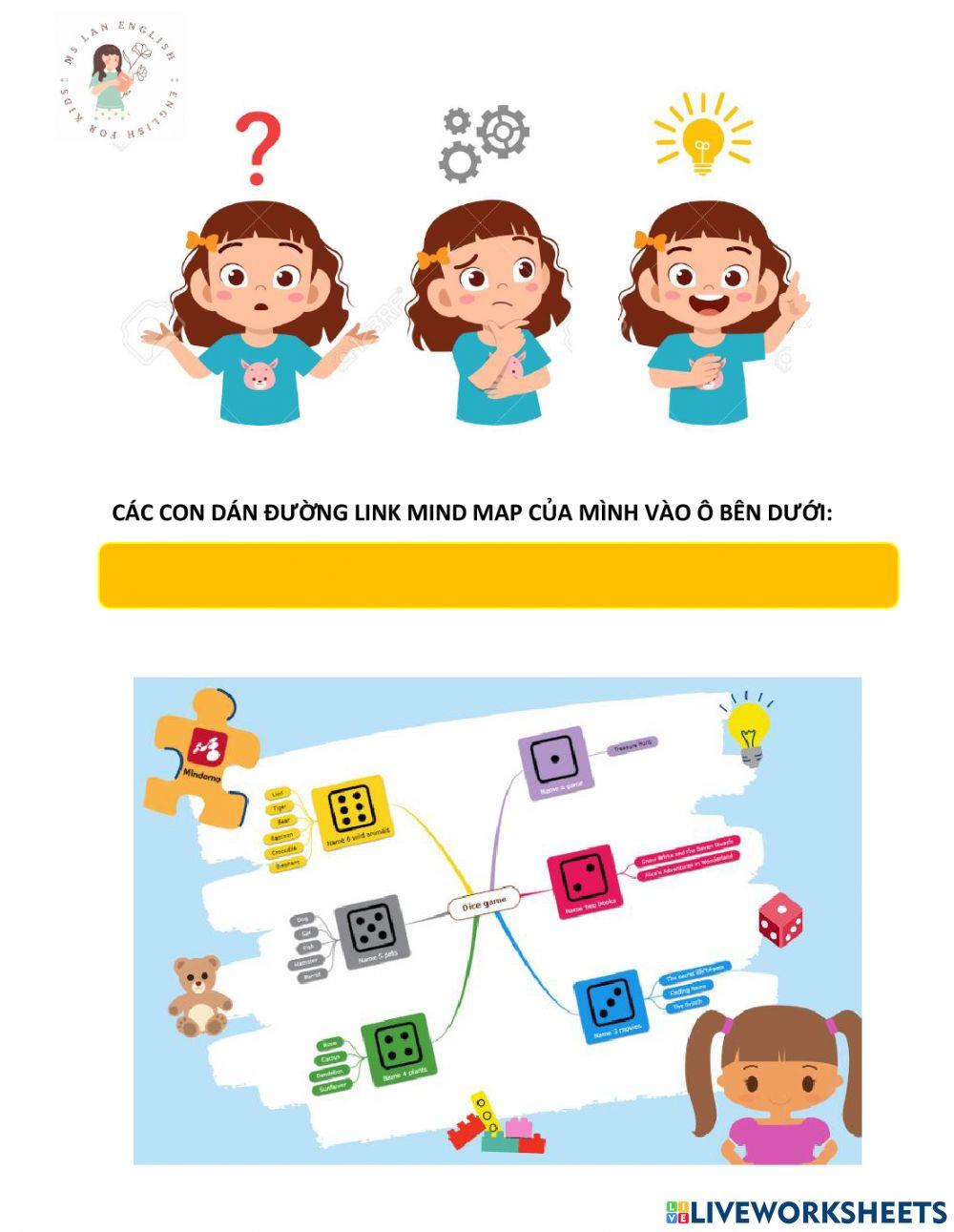 Nộp đường link mind map