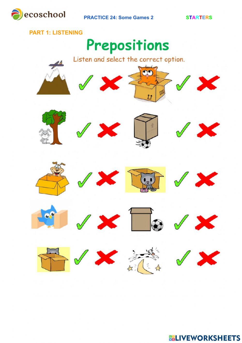 Prepositions of Place