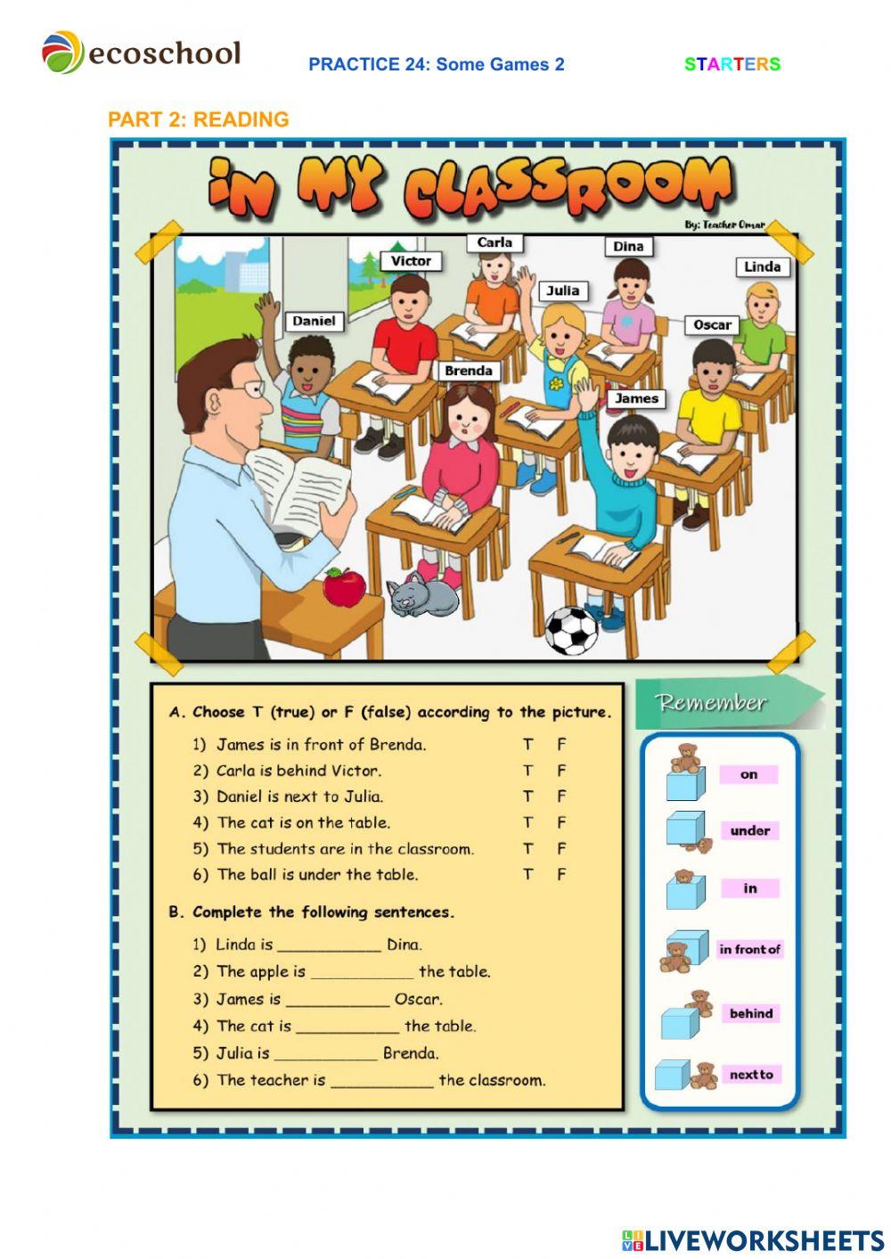 Prepositions of Place