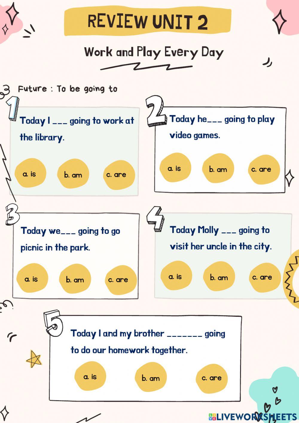 Work and Play Every Day worksheet | Live Worksheets